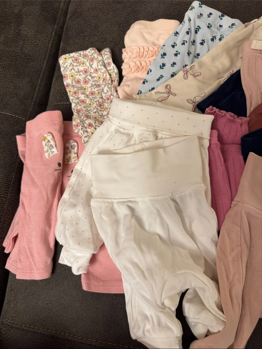 Mixed Baby Leggings and Pants - Pink, White, Navy, Purple